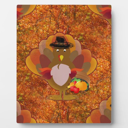 Thanksgiving kalkoen fotoplaat (Voorkant)