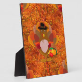 Thanksgiving kalkoen fotoplaat (Zijkant)