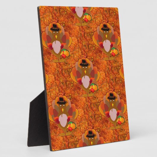 Thanksgiving kalkoen fotoplaat (Zijkant)