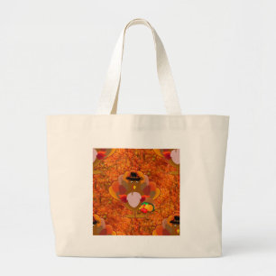 Thanksgiving kalkoen grote tote bag