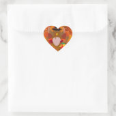 Thanksgiving kalkoen hart sticker (Tas)