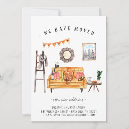 Thanksgiving-kalkoen | Herfst Woonkamer Verhuizing Aankondiging