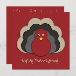 Thanksgiving kalkoen kaart