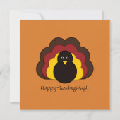 Thanksgiving kalkoen kaart (Voorkant)