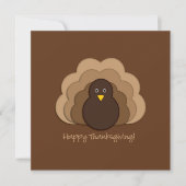 Thanksgiving kalkoen kaart (Voorkant)