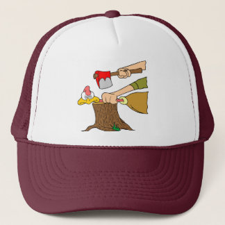 Thanksgiving kalkoen krijgt bijl trucker pet