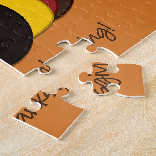Thanksgiving kalkoen legpuzzel (Zijkant)
