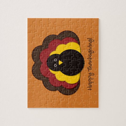 Thanksgiving kalkoen legpuzzel (Verticaal)