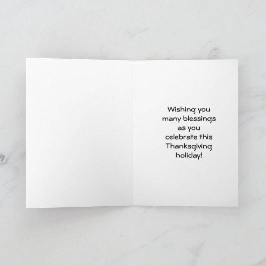 Thanksgiving kalkoen met bord "Eat Ham" Feestdagen Kaart (Binnen)