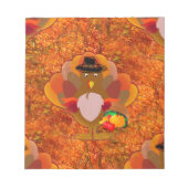 Thanksgiving kalkoen notitieblok (Voorkant)