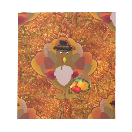 Thanksgiving kalkoen notitieblok (Voorkant)