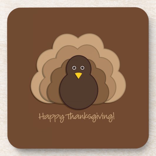 Thanksgiving kalkoen onderzetter (Voorkant)
