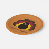 Thanksgiving kalkoen papieren bordje (Gekanteld)
