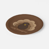 Thanksgiving kalkoen papieren bordje (Gekanteld)