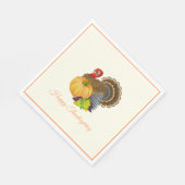 Thanksgiving kalkoen papieren servetten (Hoek)