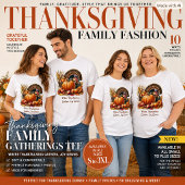 Thanksgiving Kalkoen Pompoen Herfst Mode T-shirt