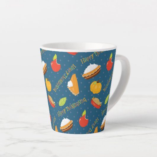 THANKSGIVING KALKOEN POMPOEN TAART POMPOENEN LATTE MOK (Rechterhoek)