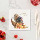 Thanksgiving kalkoen pompoenen servet (Insitu)