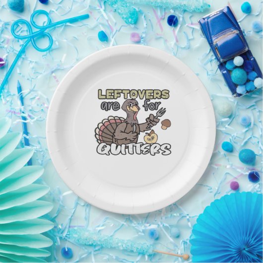 Thanksgiving kalkoen restjes zijn voor uitzetters papieren bordje (Feest)