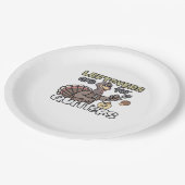 Thanksgiving kalkoen restjes zijn voor uitzetters papieren bordje (Gekanteld)