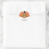 Thanksgiving kalkoen ronde sticker (Tas)