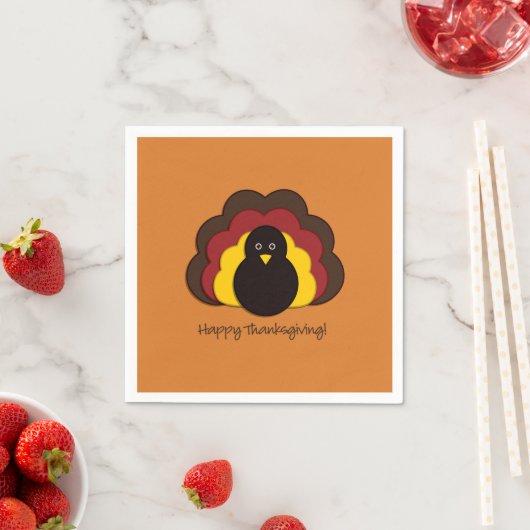 Thanksgiving kalkoen servet (Insitu)