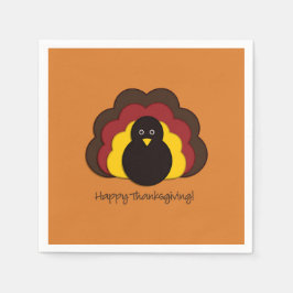 Thanksgiving kalkoen servet