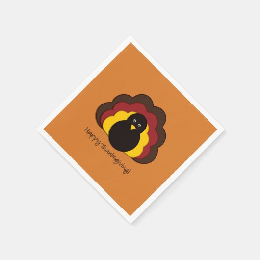 Thanksgiving kalkoen servet (Hoek)