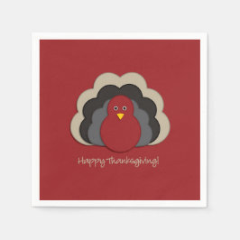 Thanksgiving kalkoen servetten