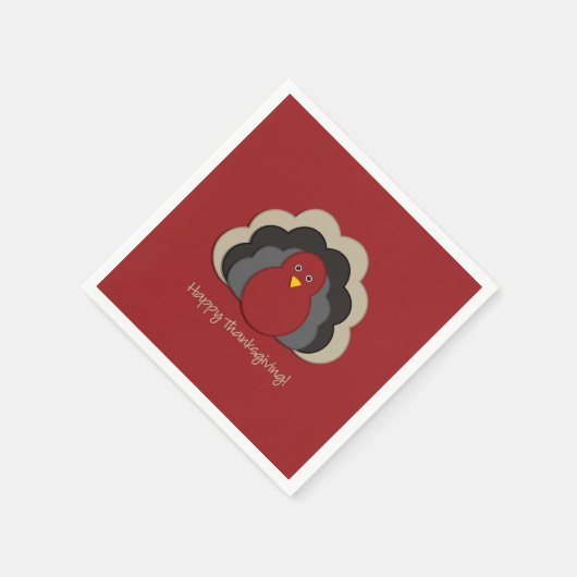 Thanksgiving kalkoen servetten (Hoek)