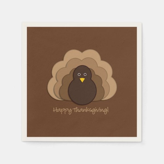 Thanksgiving kalkoen servetten (Voorkant)