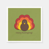 Thanksgiving kalkoen servetten (Voorkant)