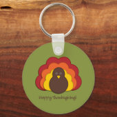 Thanksgiving kalkoen sleutelhanger (Voorkant)