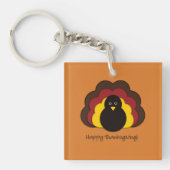 Thanksgiving kalkoen sleutelhanger (Voorkant)