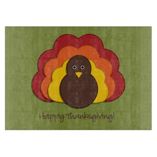 Thanksgiving kalkoen snijplank (Voorkant)