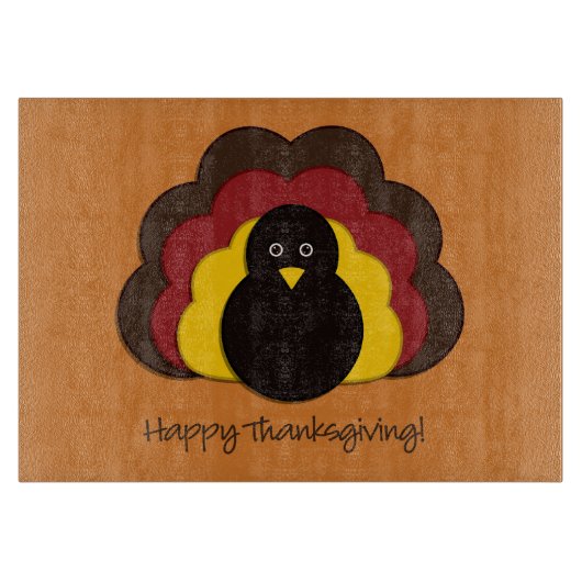 Thanksgiving kalkoen snijplank (Voorkant)