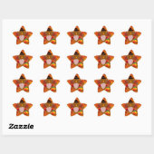 Thanksgiving kalkoen ster sticker (Vel)