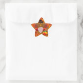 Thanksgiving kalkoen ster sticker (Tas)