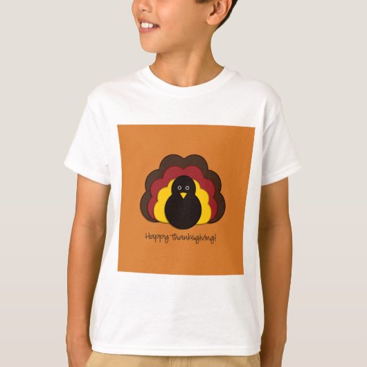 Thanksgiving kalkoen t-shirt (Voorkant)