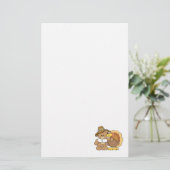 thanksgiving kalkoen teddybeer ontwerp briefpapier (Staand voorkant)