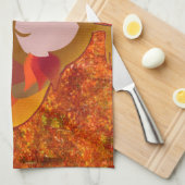 Thanksgiving kalkoen theedoek (Quarter Fold)