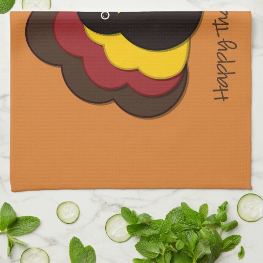 Thanksgiving kalkoen theedoek (Gevouwen)