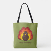 Thanksgiving kalkoen tote bag (Achterkant)