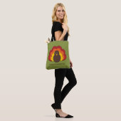 Thanksgiving kalkoen tote bag (Op model)