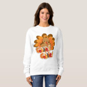 Thanksgiving kalkoen Vakantie gobble sweatshirt (Voorkant volledig)