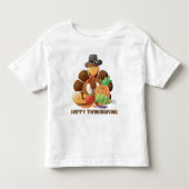 Thanksgiving kalkoen Vakantie peuter t-shirt (Voorkant)