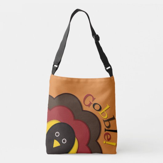 Thanksgiving kalkoen verbergen crossbody tas (Achterkant)