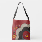 Thanksgiving kalkoen verbergen crossbody tas (Achterkant)