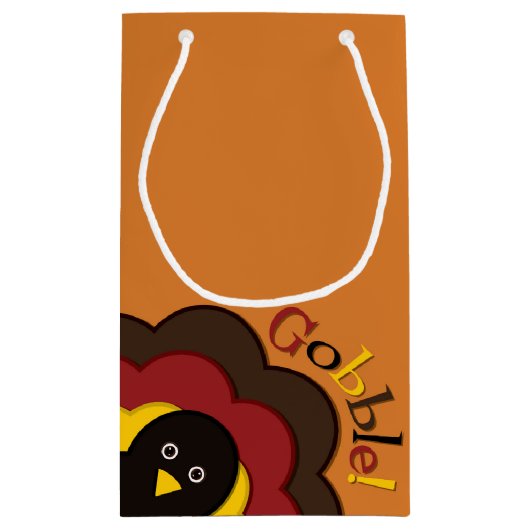 Thanksgiving kalkoen verbergen klein cadeauzakje (Achterkant)