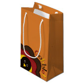 Thanksgiving kalkoen verbergen klein cadeauzakje (Voorkant Gekanteld)